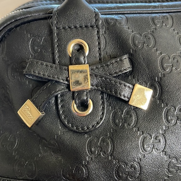 Gucci Black Guccissima Leather Princy Boston Bag with duster bag - Picture 5 of 16